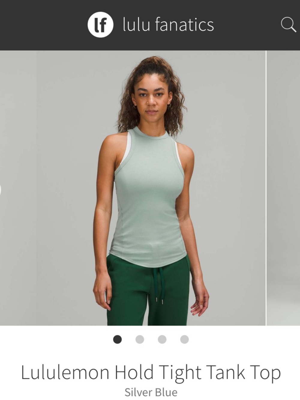 Hold Tight Tank Top - Silver blue